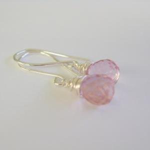 Sterling Silver Wrapped Pink Mystic Quartz..