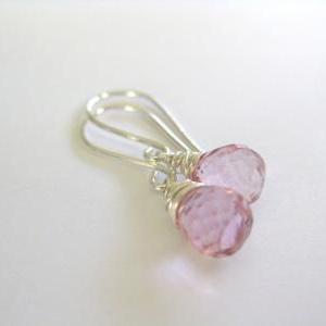 Sterling Silver Wrapped Pink Mystic Quartz..