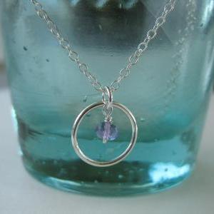 Purple Amethyst Necklace, Gemstone Necklace,..