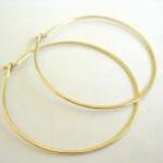 Gold Hoop Earrings, 14k Gold Filled Simple Hoops